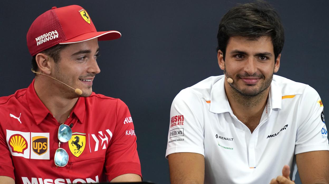 Leclerc y Sainz serán compañeros en Ferrari