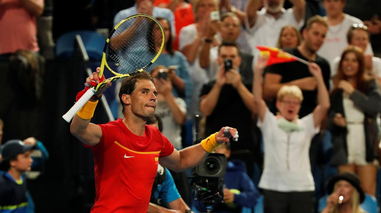 Nadal, a principios de esta temporada en la Copa ATP