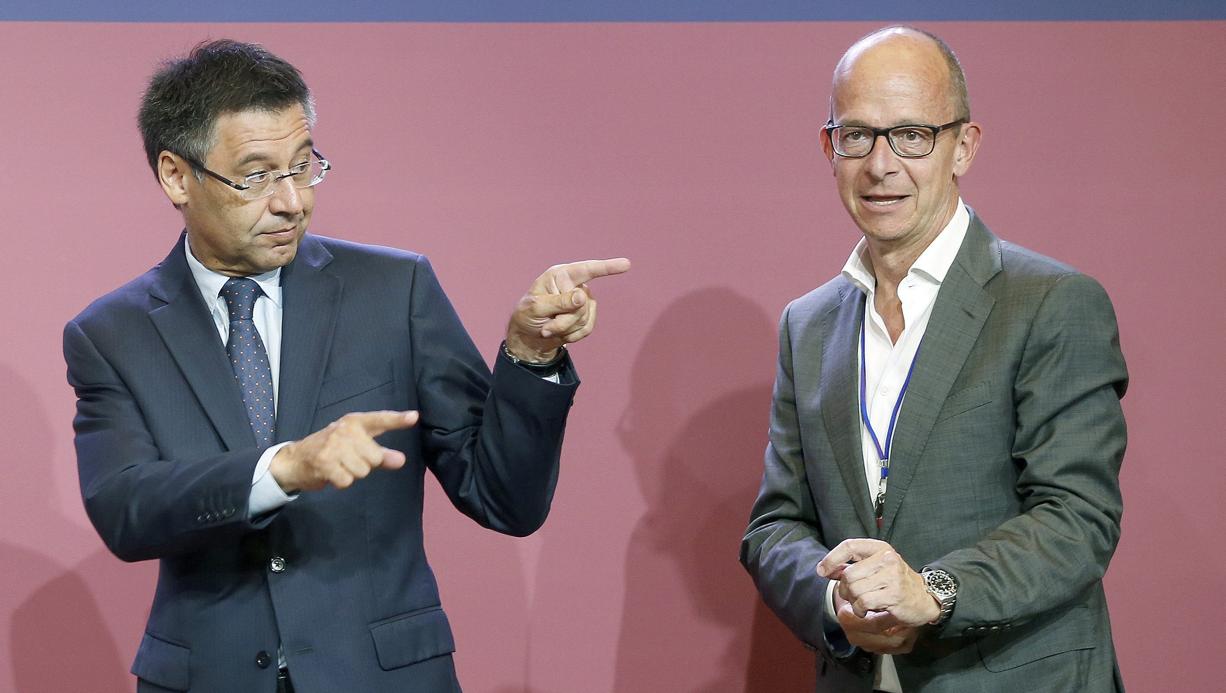 Bartomeu y Cardoner durante un acto del Barcelona