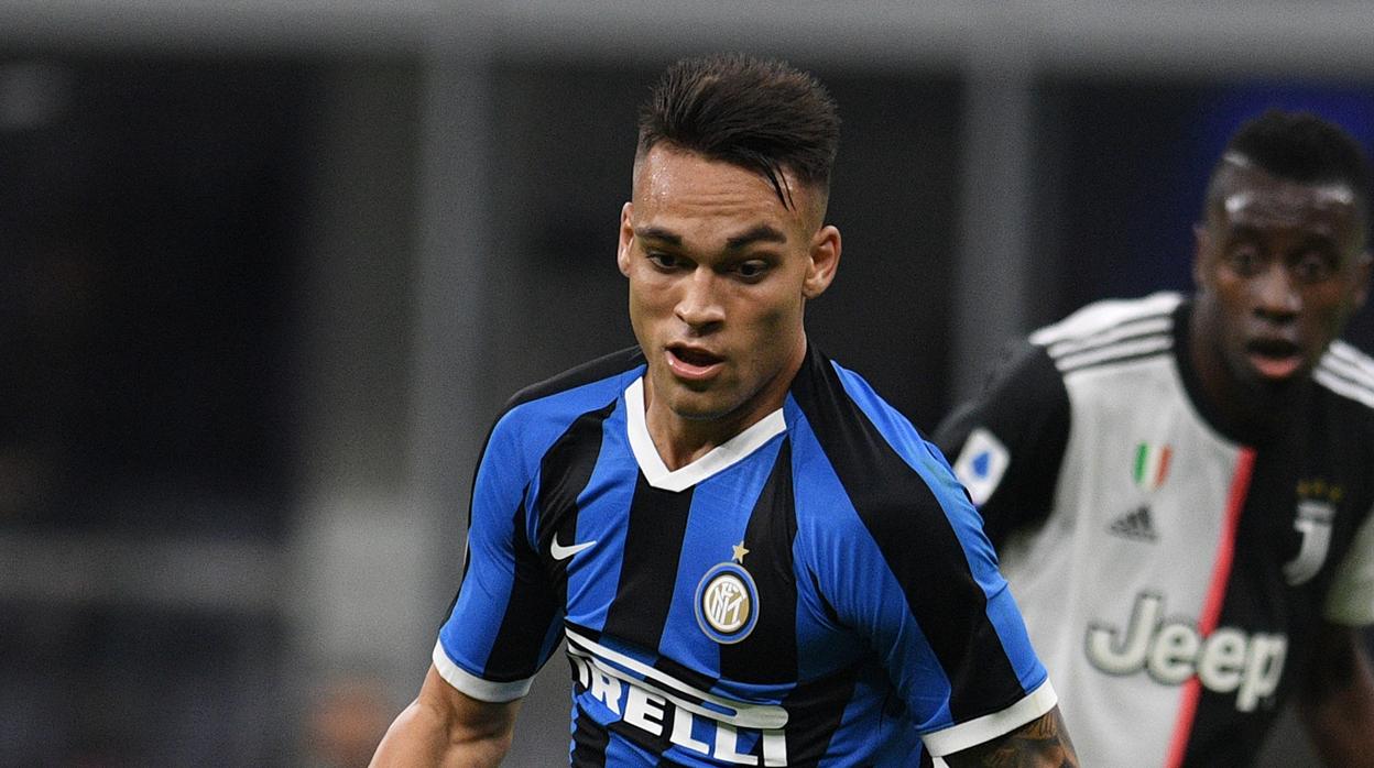 Lautaro durante un partido del Inter