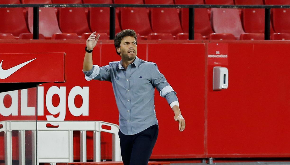 Rubi, en el partido ante el Sevilla