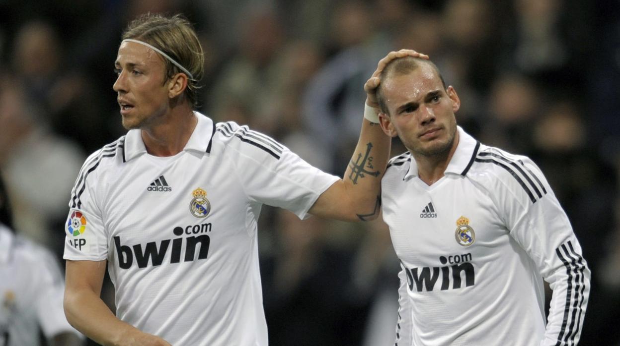 Sneijder, con Guti