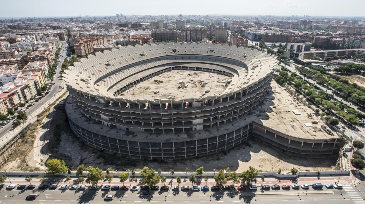 Las obras del 'Nuevo Mestalla'