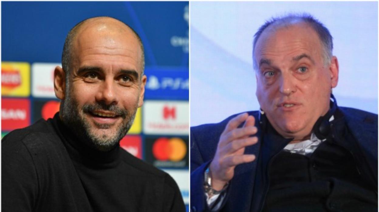 Guardiola tacha de envidioso a Tebas por sus críticas a la decisión del TAS