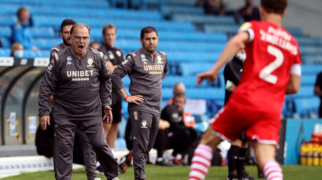 Bielsa, durante el partido