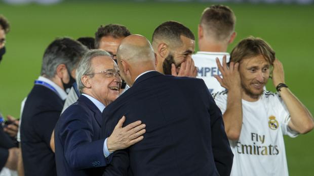 Florentino Pérez: «Hemos ganado la Liga de la adversidad»