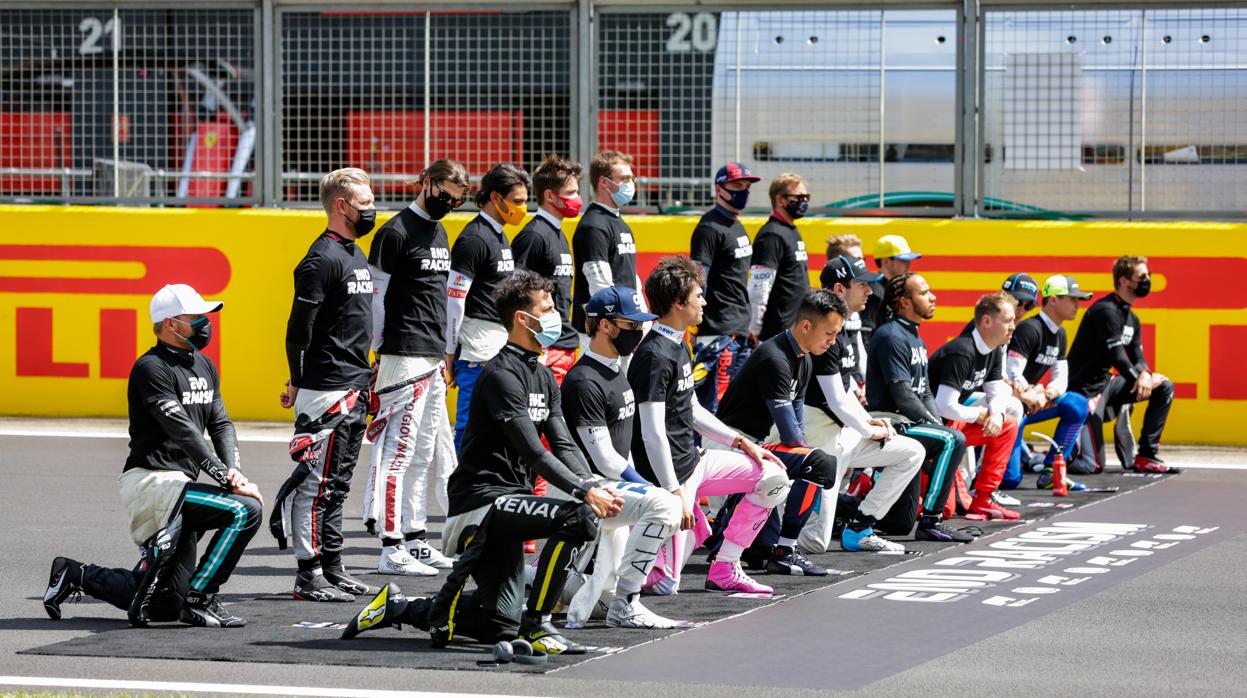 Los pilotos, antes de la última carrera