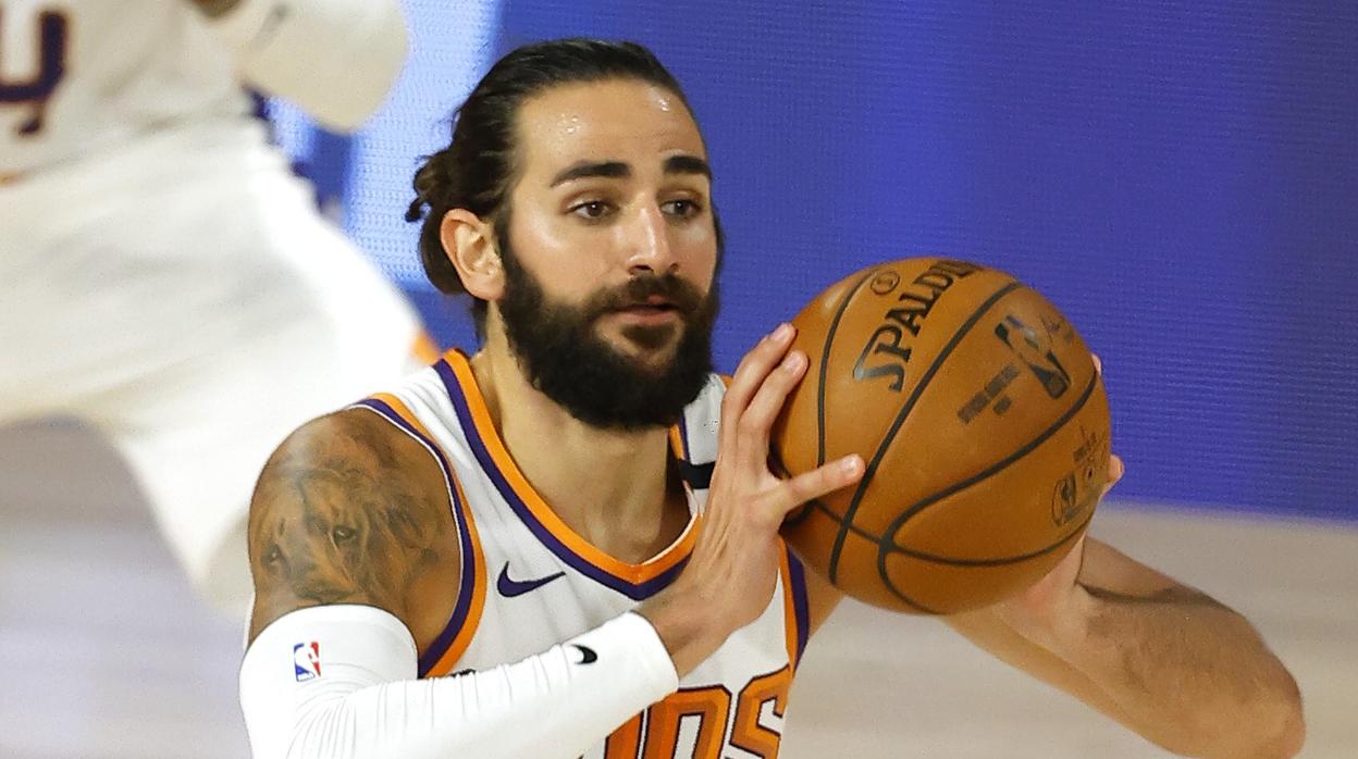 Ricky Rubio, durante el partido ante Oklahoma