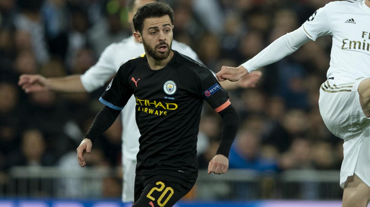 Bernardo Silva, ante el Madrid en octavos