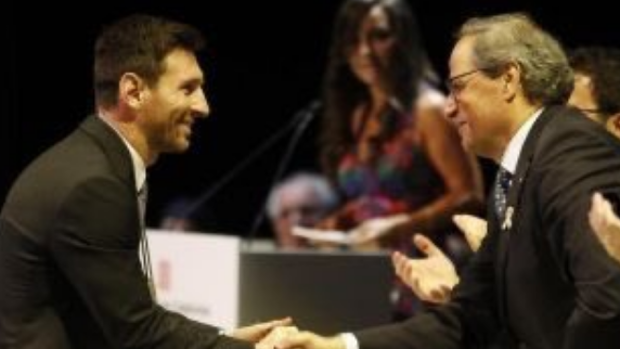 Quim Torra se despide de Messi: «Cataluña siempre será tu casa»