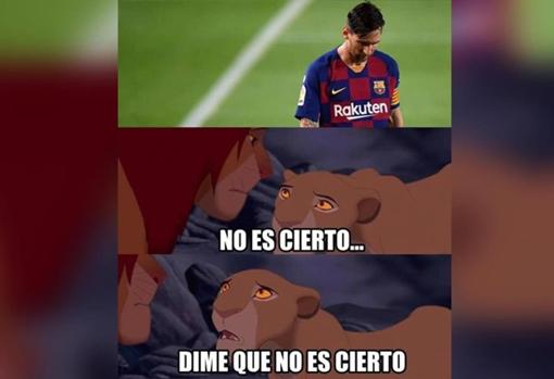 Los mejores memes del posible adiós de Messi al Barcelona