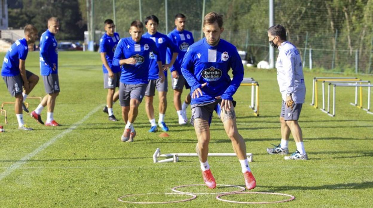 Entrenamiento del Deportivo de La Coruña