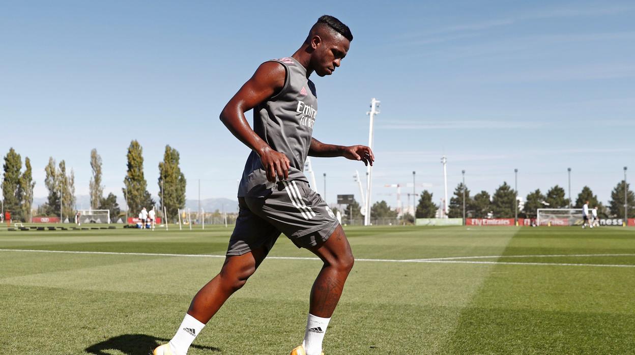 Vinicius, en la ciudad deportiva del Real Madrid