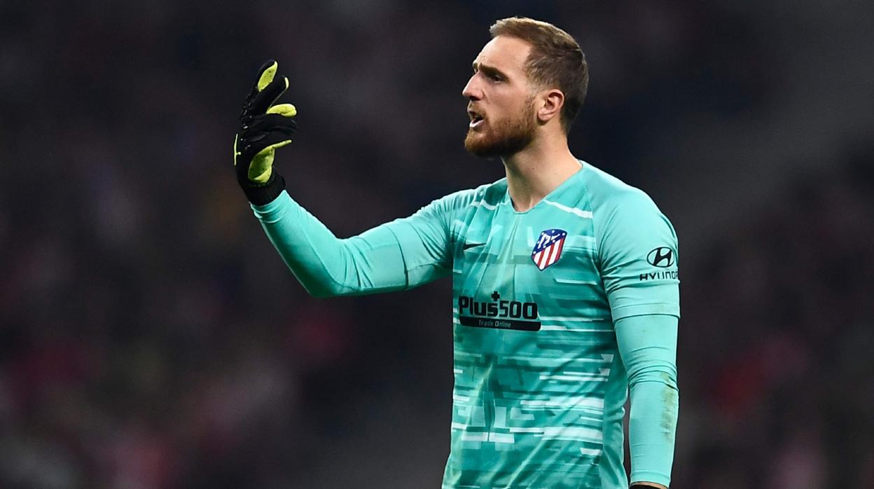 Oblak, en un partido del Atlético