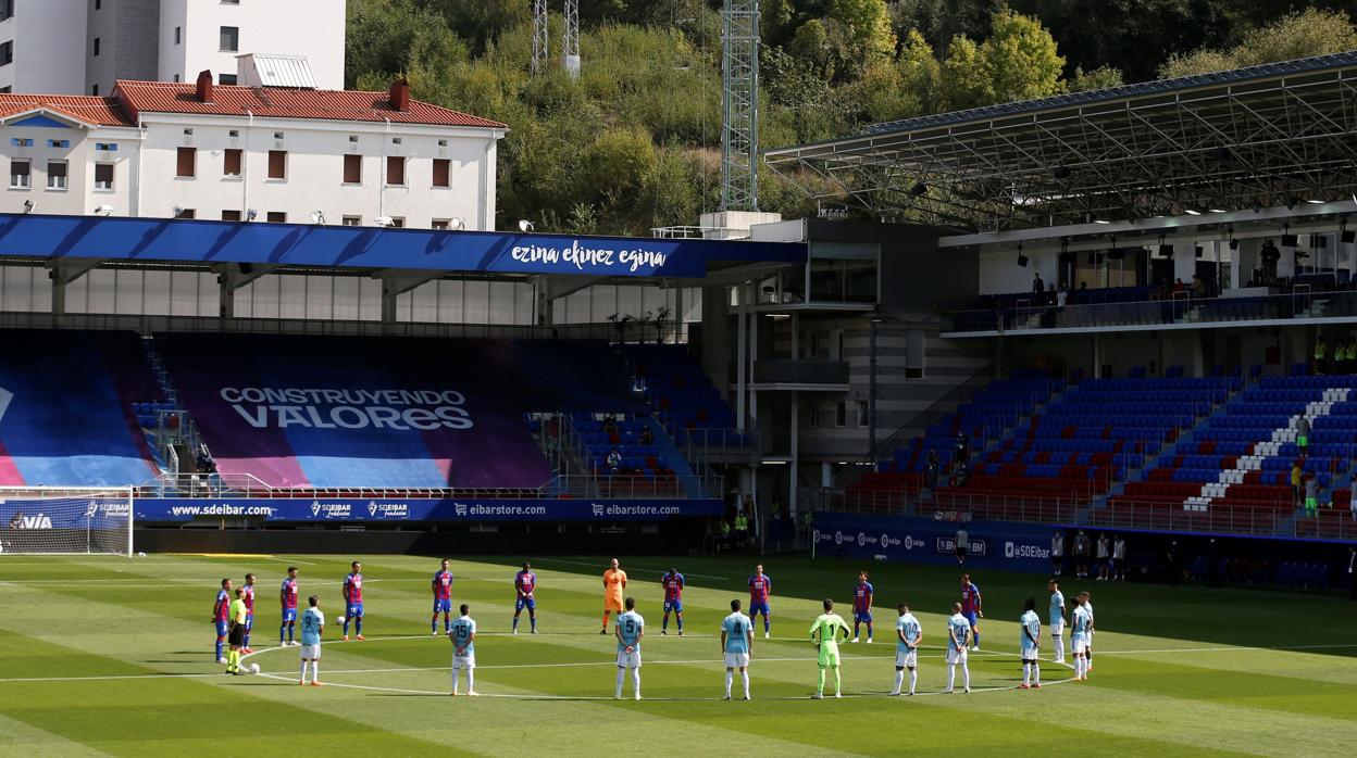 Partido Eibar-Celta, este sábado en un Ipurua vacío