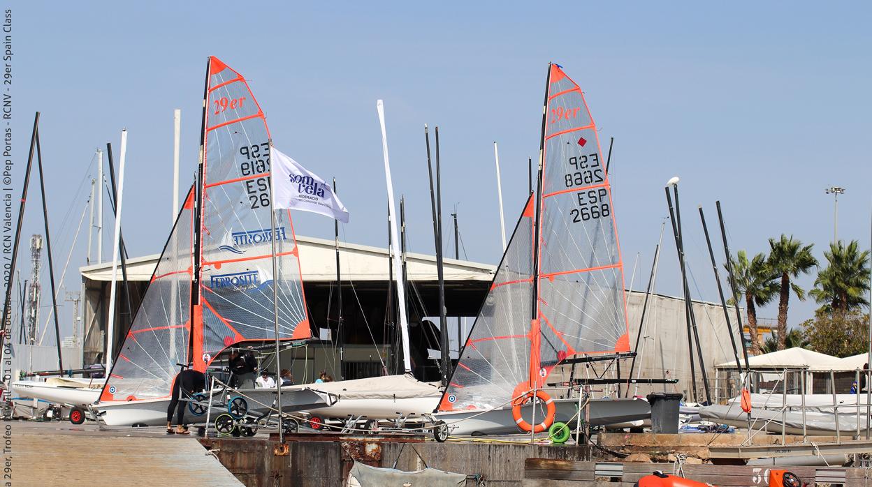 19 barcos compiten en Valencia por el campeonato de España de 29er