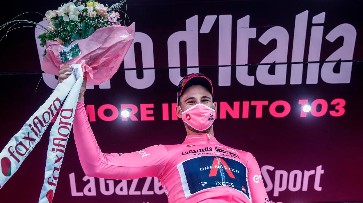 Filippo Ganna, primera maglia rosa