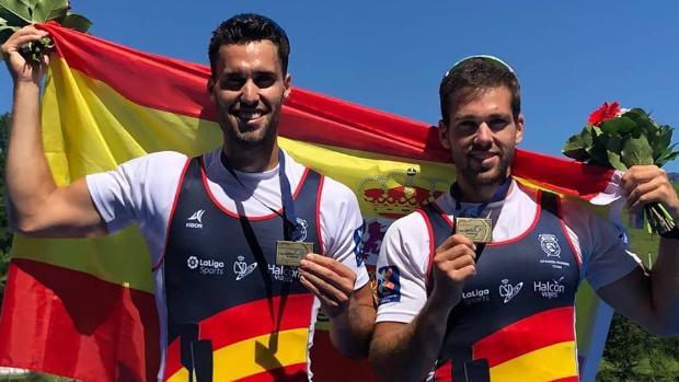 Los sevillanos Canalejo y García, en el dos sin timonel, baza española en el Europeo de remo de Poznan