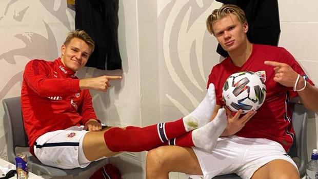 Haaland y Odegaard, la pareja que ilusiona a Noruega