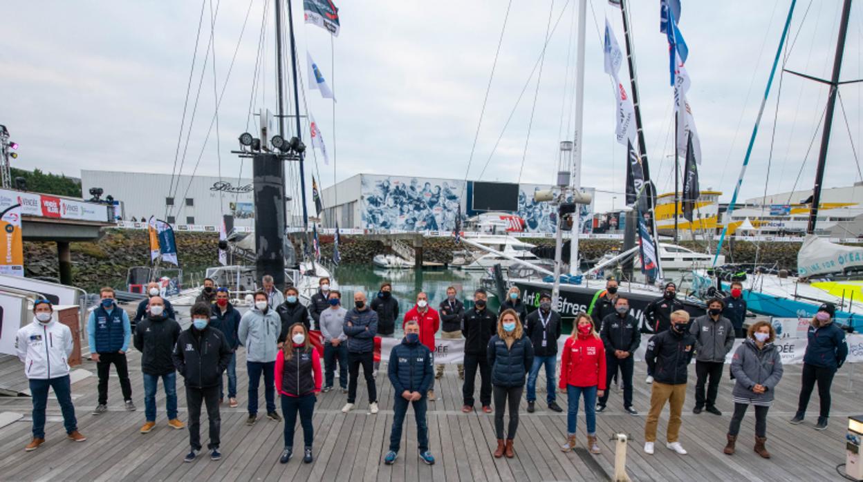 Los IMOCA ya están amarrados en Le Sables d´Olonne