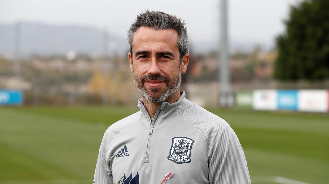 Jorge Vilda, en un entrenamiento con la Selección Femenina de Fútbol