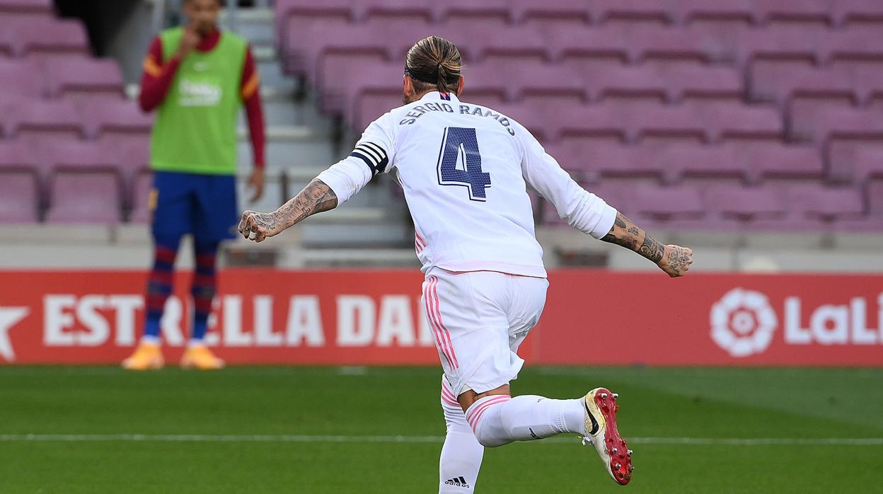 RAmos celebra su gol de penalti