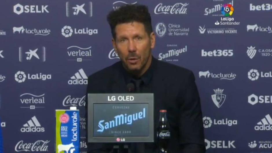 Simeone, sobre Joao Félix: «El año pasado hablamos de transición y os sorprendíais»