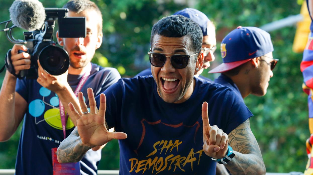 Dani Alves, en su etapa en el Barcelona