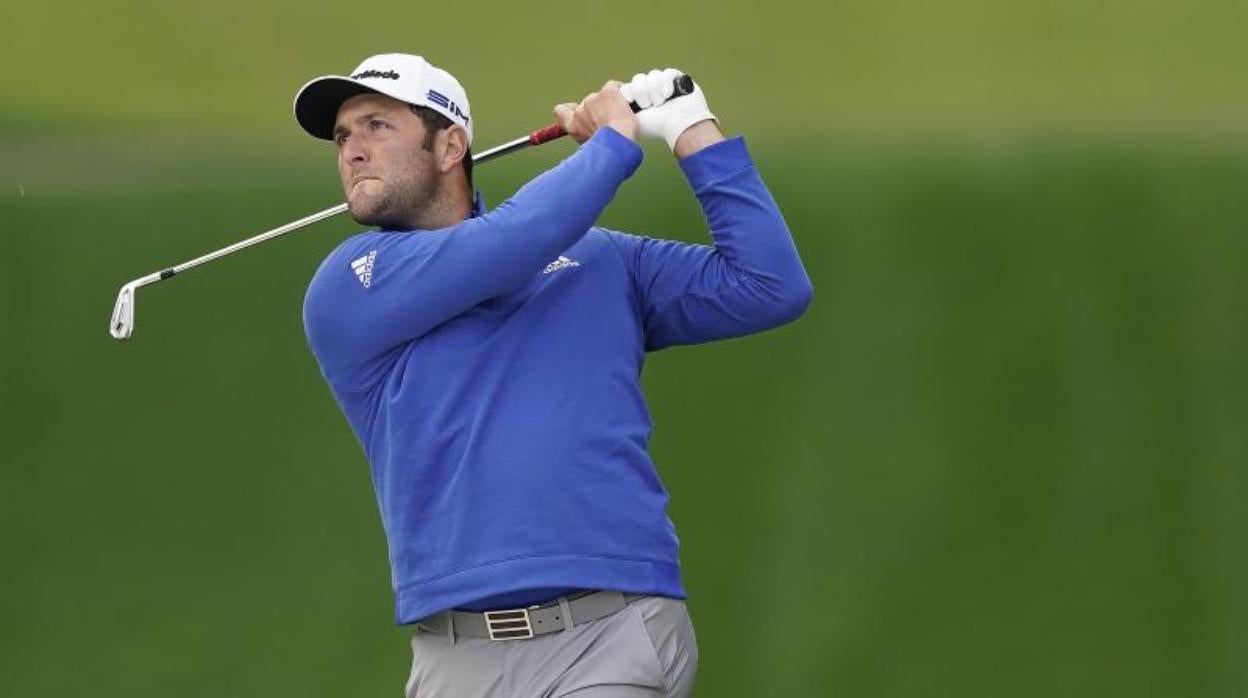 Jon Rahm, líder del Masters de Augusta al término de la segunda jornada