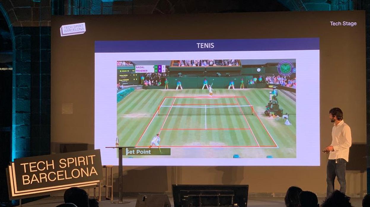 Esteban Granero, jugador del Marbella, explica como se aplica la IA en un patido de tenis