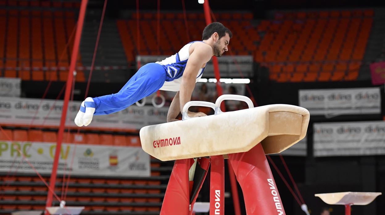 David Gómez, durante su ejercicio