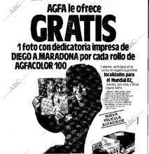 Publicidad aparecida en el ABC de Sevilla en 1982