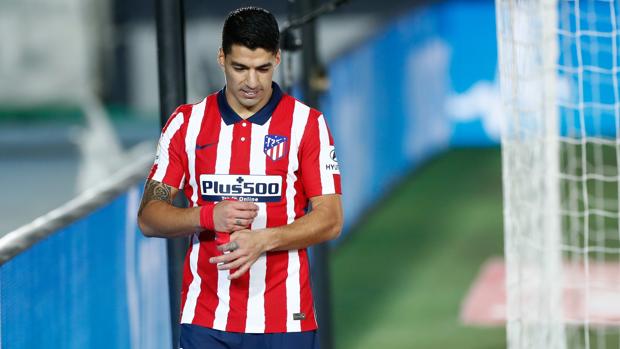 Luis Suárez frunce el ceño del Atlético