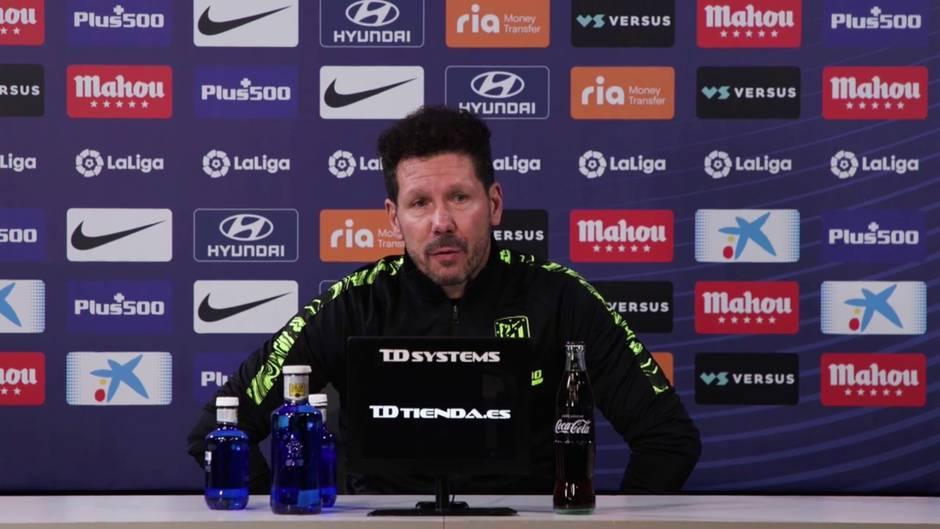 Simeone: «Juega el Atlético, no nombres»