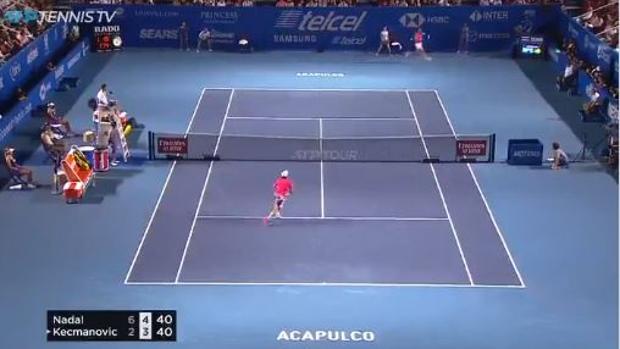 Un golpe de Rafa Nadal, elegido por los seguidores de la ATP como el mejor de 2020