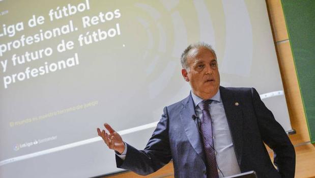 Tebas: «Hay 40 clubes en contra de la Superliga»