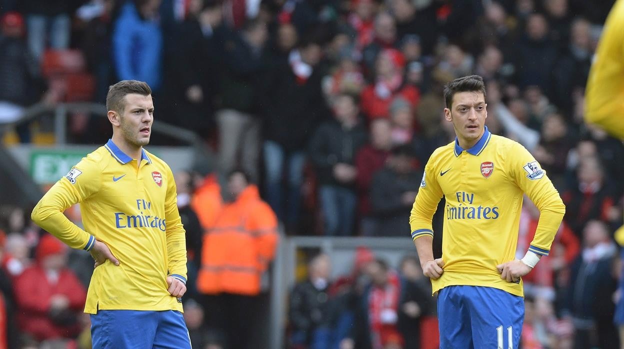 Wilshere, junto a Mesut Özil, durante su etapa en el Arsenal