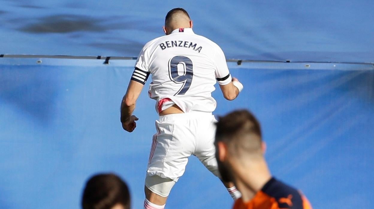 Así fue el latigazo de Benzema que abrió la lata ante el Valencia