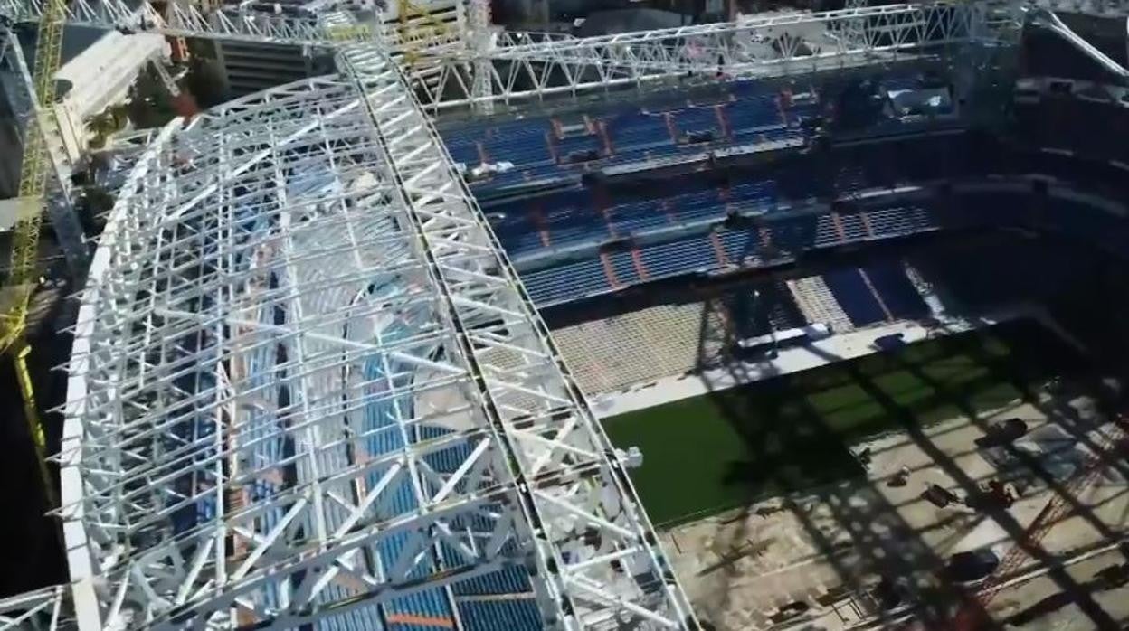 Así se ve la parte alta del Santiago Bernabéu