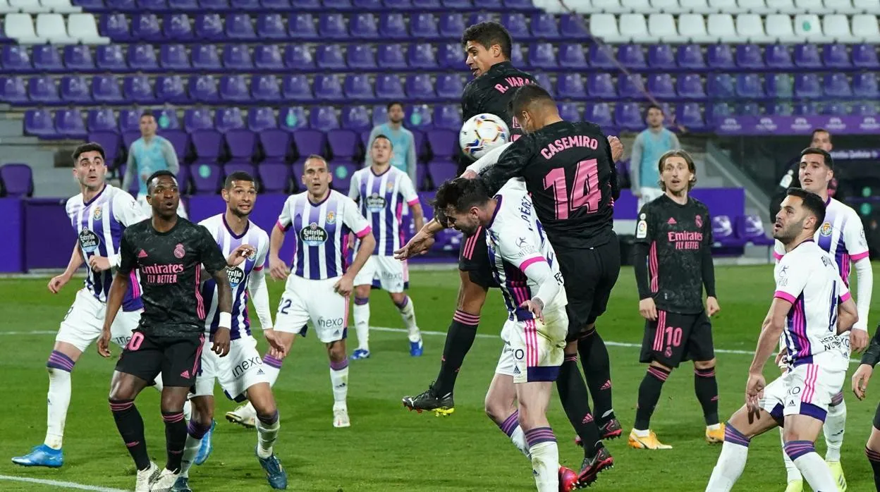 Así fue el gol de Casemiro que abrió la lata ante el Valladolid