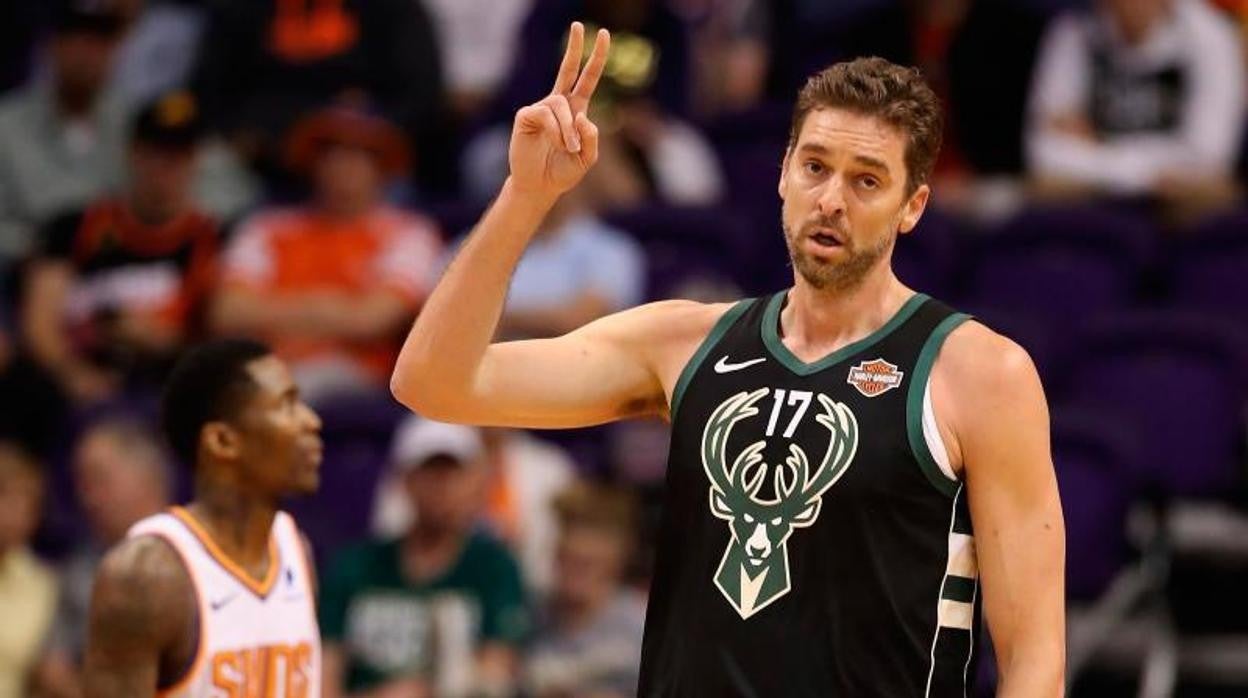 Pau Gasol, en una de sus últimas etapas en la NBA