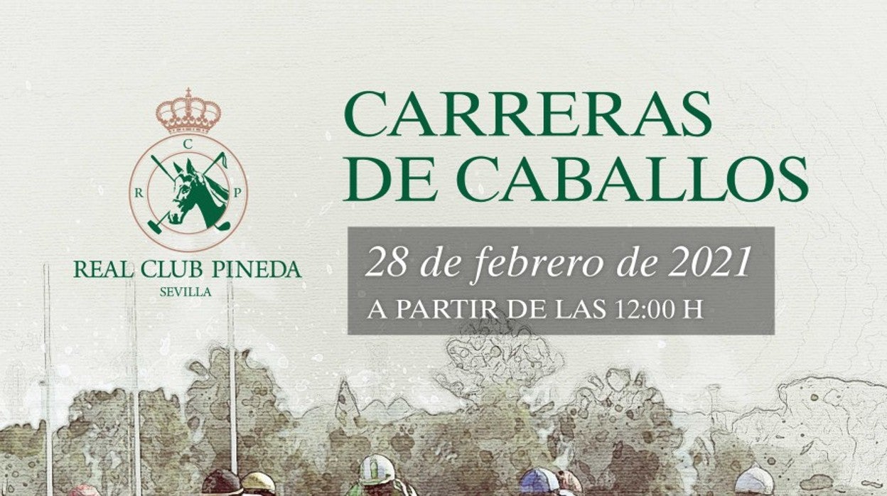 Cartel del ciclo de carreras de Pineda del domingo 28 de febrero