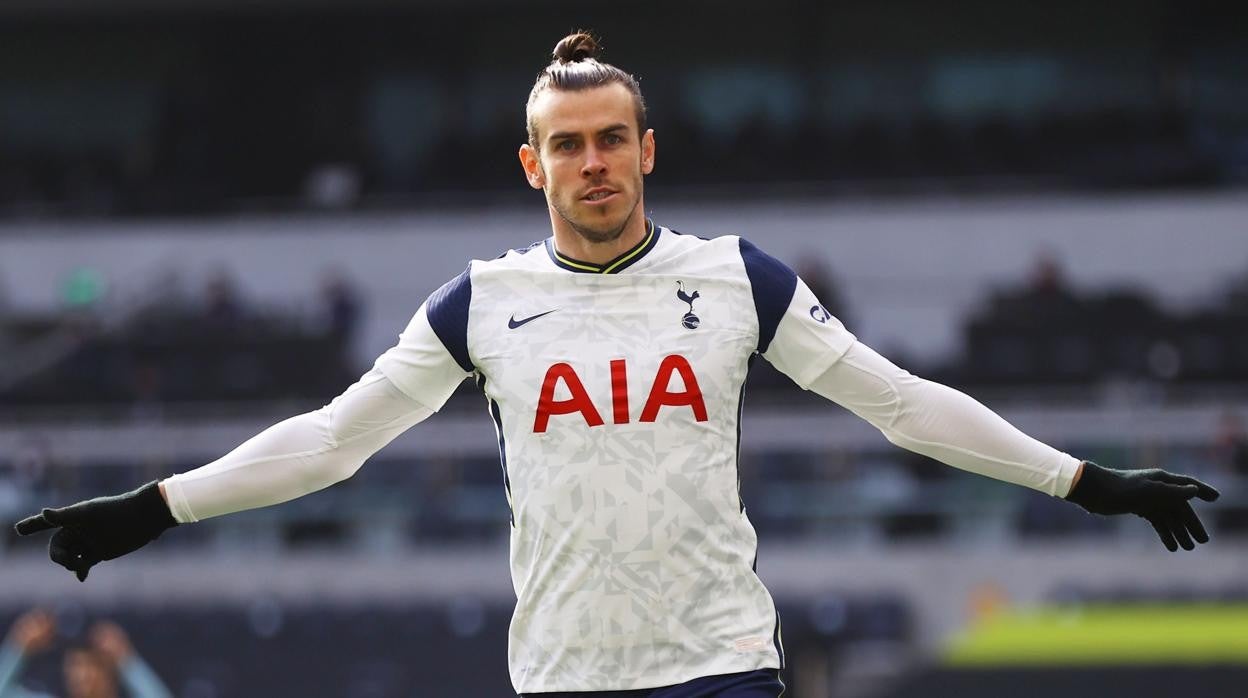 Gareth Bale celebra uno de sus tantos ante el Burnley