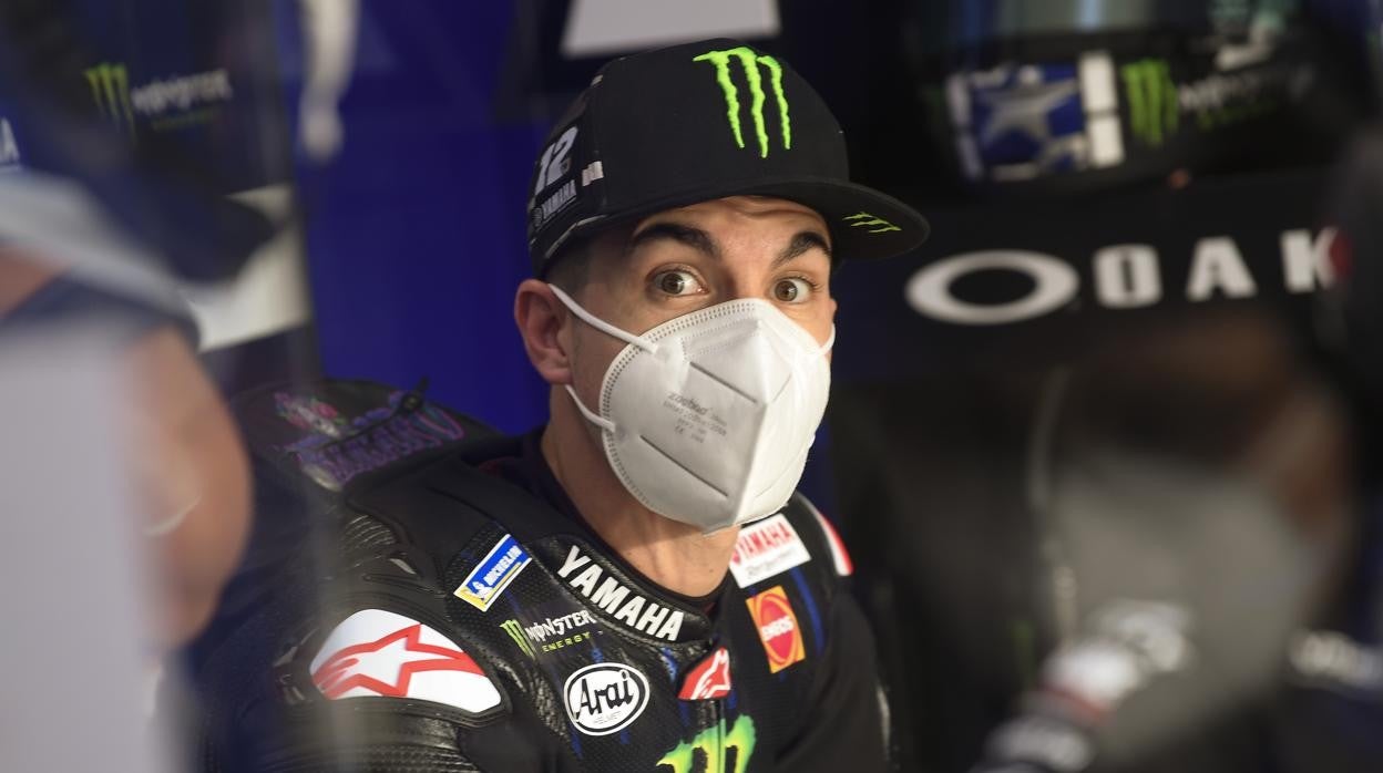 Maverick Viñales en el circuito de Losail