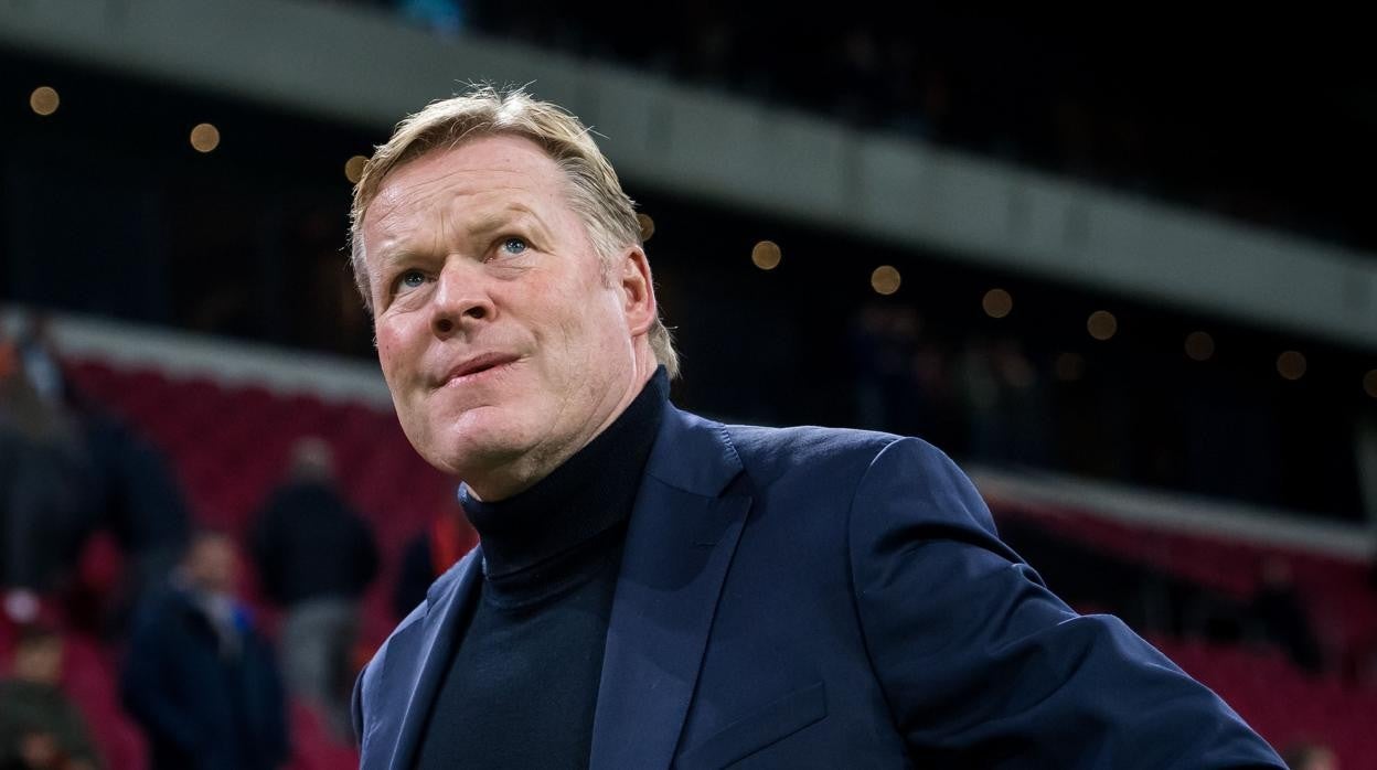 Ronald Koeman, durante un partido del Barcelona