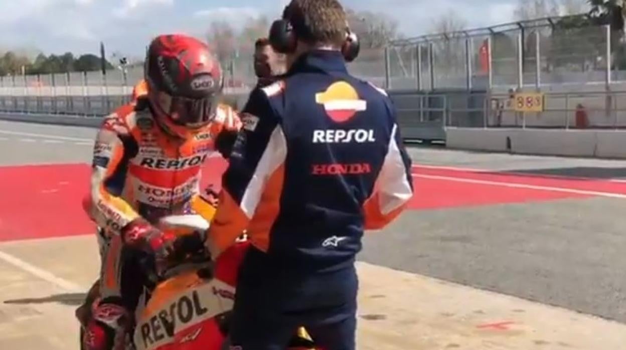 Marc Márquez se vuelve a subir a la Honda