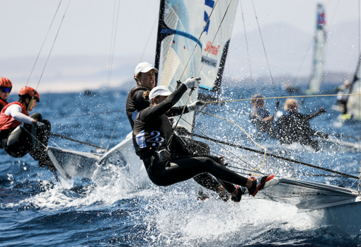 Diego Botín y Iago López Marra y Tara Pacheco y Florian Trittel, terceros en Lanzarote