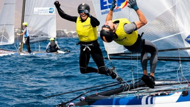 Tara Pacheco y Florian Trittel se alzan con el triunfo tras la última regata de flota en Lanzarote