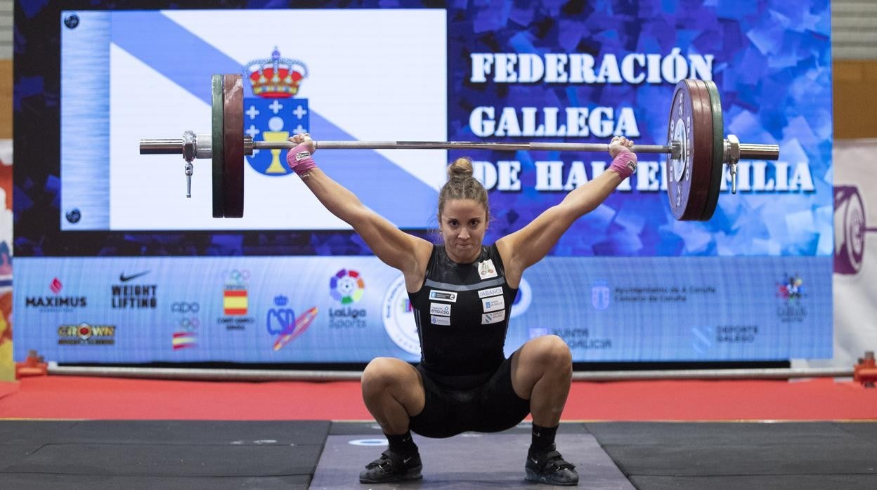 Irene Martínez, durante el campeonato de España