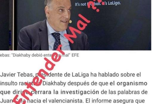 Diakhaby se ríe de la teoría de Tebas: «¿Entender mal?»